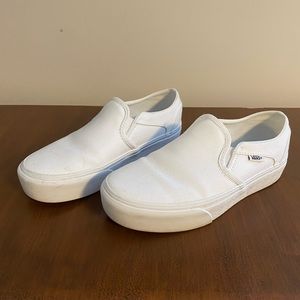 Platform Vans - like new